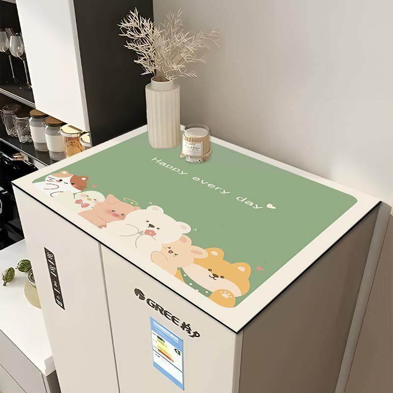 洗衣机遮盖布冰箱防尘盖垫卡通新款单双开门顶盖巾罩垫子单开门遮,居家布艺,万能盖巾,淘宝优惠券,粉丝福利购,淘宝优惠卷