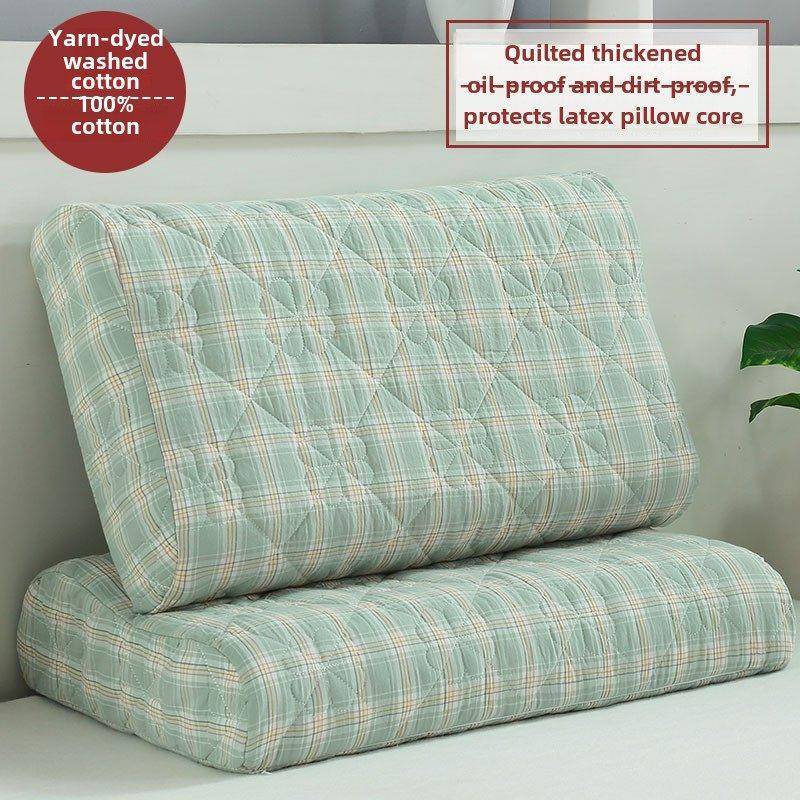 乳胶枕套40cmx60cm纯棉夹棉水洗棉枕头套一对40*60全棉儿童30*50图片