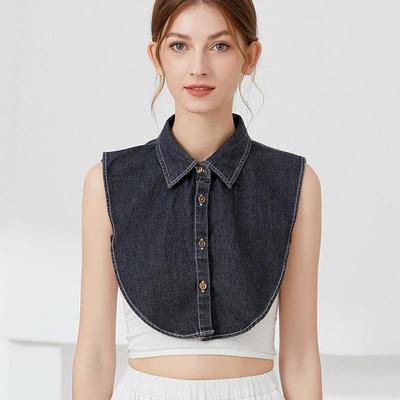 秋冬春假领子女百搭假领休