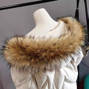 仿真大毛领毛领子羽绒毛领服仿真狐狸毛帽条加厚买卖单假领通用帽