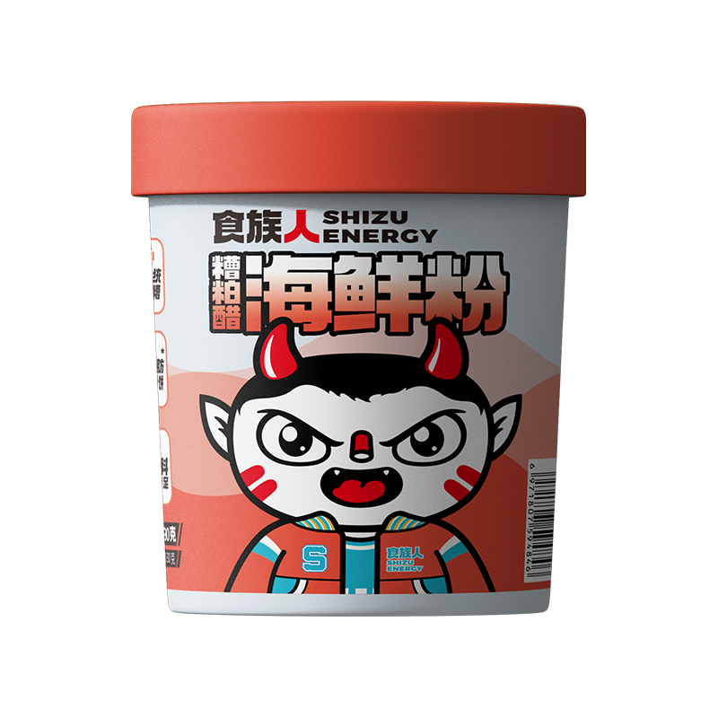 网红酸辣粉 食族人正品新品糟粕醋海鲜粉冲泡方便面食品办公充饥