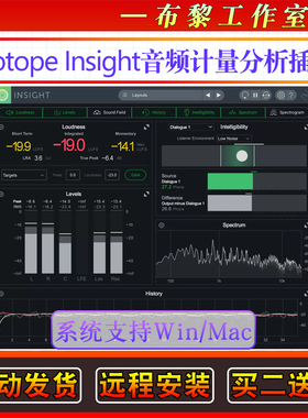 iZotope Insight v2.5.0响度标准化音频洞察2计量分析插件Win/Mac