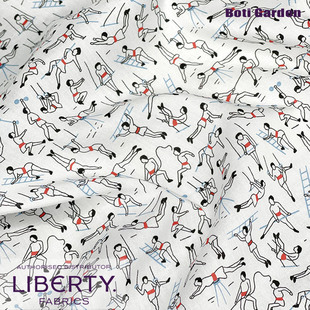 Liberty利伯缇100支长纤棉布料 GYMNASIUM体育馆 英国进口面料