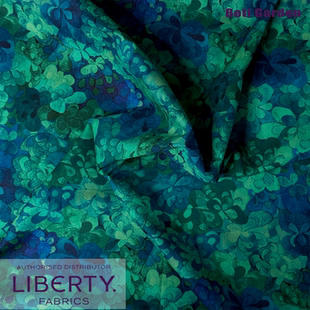 英国LIBERTY利伯缇 翡翠湾系列绿 Maxmara同款 塔纳棉 10厘米价