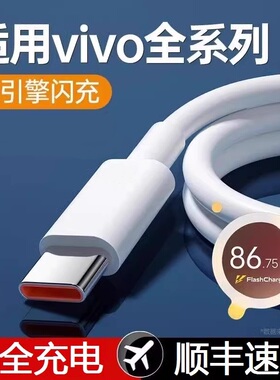 适用vivo数据线原装正品Typec闪充X27/X30/x50x60x70pro X80手机S15S7S9S10S12S16快充iqoo9neo5/7充电线