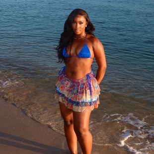 printed Sexy retro waisted skirt性感高腰复古印花半身裙 high