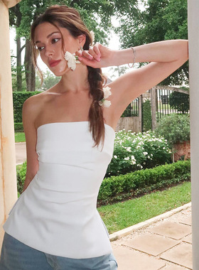 Sexy backless slim fit slit T-shirt top露背修身开叉T恤上衣女