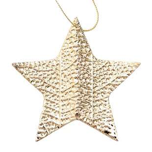 圣诞节装饰品北欧ins风创意铁艺亮片五角星星挂饰diy圣诞树小挂件