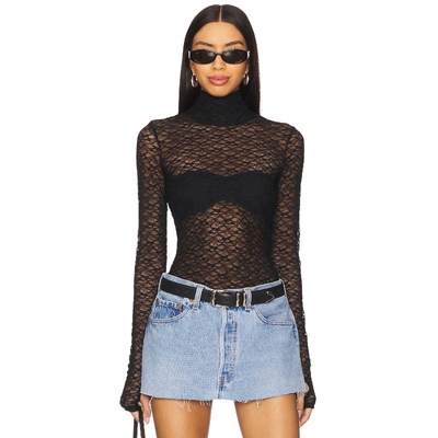 [冬季新品]AFRM ZADIE 长袖上衣 黑色y2k辣妹风REVOLVE小众