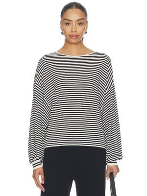 FRAME The Striped Slouchy Sweater revolve小众新款