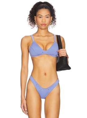 GIGI C GEORGIA 比基尼文胸上装 紫色 y2k辣妹风REVOLVE