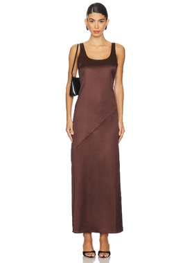 Line ＆ Dot DALTON 裙子巧克力色REVOLVE小众新款