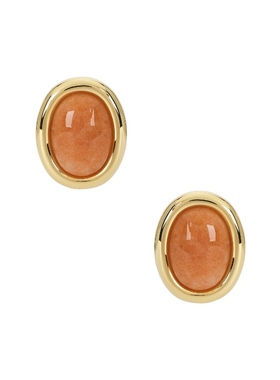 Luv AJ SUNSET 铆钉耳饰 橙色REVOLVE小众新款