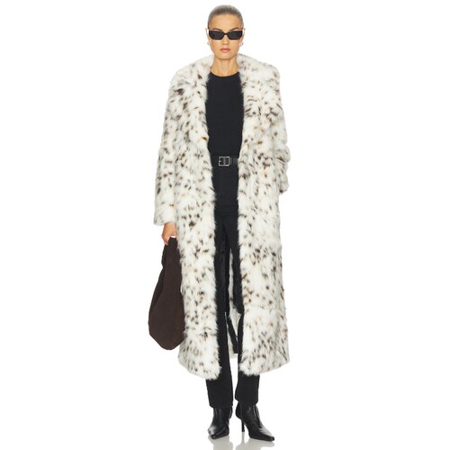 Apparis Gabrielle Snow Leopard Maxi Coat 26春夏新品 revolve