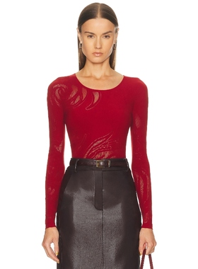 Wolford 沃尔福特 上装 红色 y2k辣妹风REVOLVE小众新款