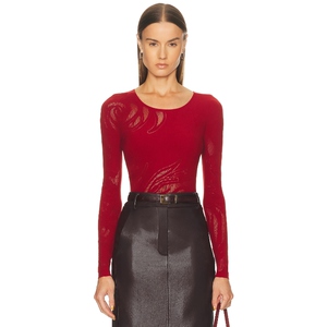 [早秋新品]Wolford 沃尔福特 上衣红色y2k辣妹风REVOLVE小众新款
