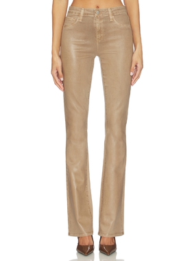 L'AGENCE Selma High Rise Sleek Baby Boot revolve小众新款 棕