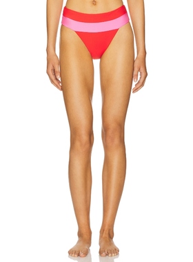 PQ BANDED 比基尼泳裤 红色 y2k辣妹风REVOLVE小众新款