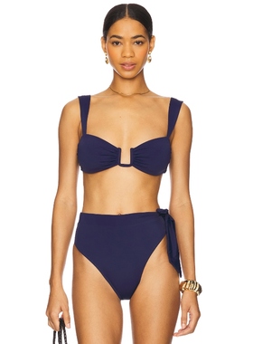 Away That Day CANNES 比基尼文胸上装 蓝色 y2k辣妹风REVOLVE小