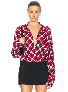 Norma Kamali 诺玛 卡玛丽 上装 红色REVOLVE小众新款