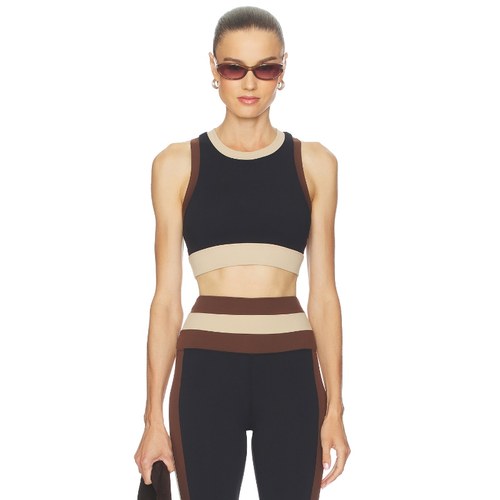 BEACH RIOT 休闲运动风背心黑色短款瑜伽吊带上衣REVOLVE小众新款