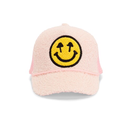 Happy Caps粉色贴布弯檐棒球帽甜美风早秋新品REVOLVE