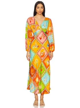 [冬季新品]Never Fully Dressed EMMA 裙子 橙色REVOLVE小众