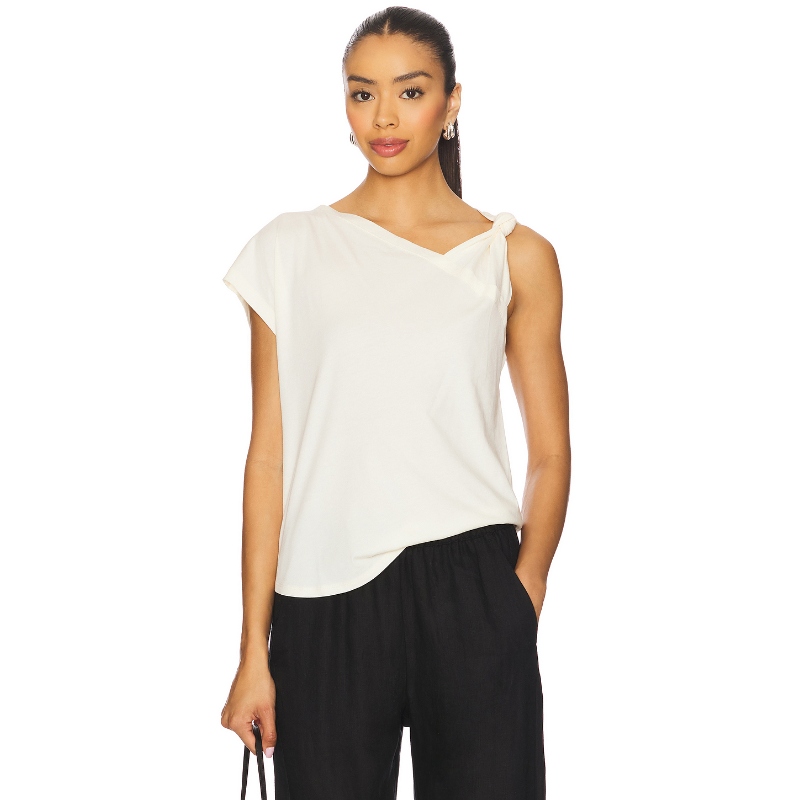 LNA NATIA T恤 奶油色 y2k辣妹风REVOLVE小众新款