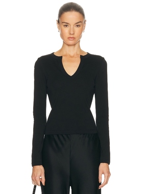 FLORE FLORE IMAN 上装 黑色 y2k辣妹风REVOLVE小众新款