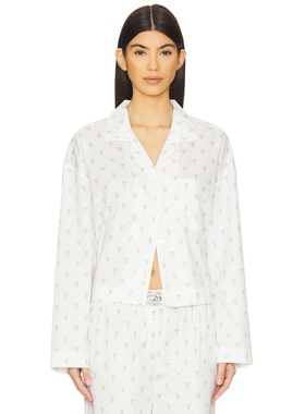 Dairy Boy 睡衣上装舒适宽松长袖衬衫家居服上衣REVOLVE小众新款