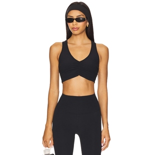 Airweight 黑色REVOLVE小众新款 Ruched Bra Sports Splits59