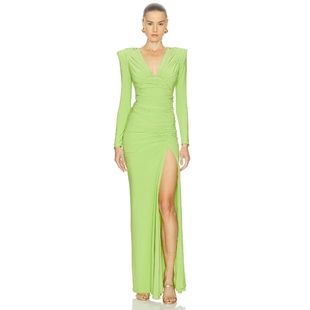 NOT 裙子 Zhivago 绿色REVOLVE小众新款