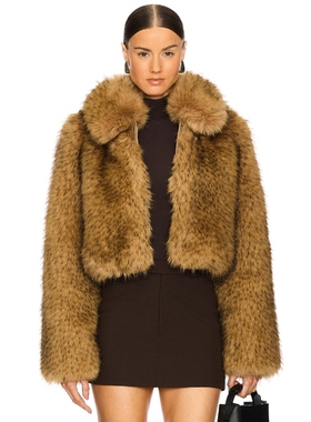 [冬季新品]L'Academie SAVOIE 环保皮草外套 米色REVOLVE