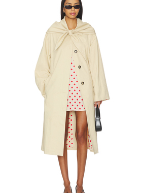 Lisa Says Gah OLSEN 风衣 休闲时尚潮流REVOLVE  棕黄色冬季保暖