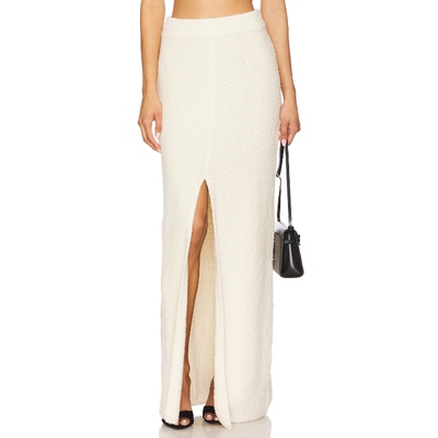 [春季新品]NONchalant Label 长款针织半身裙 象牙白REVOLVE