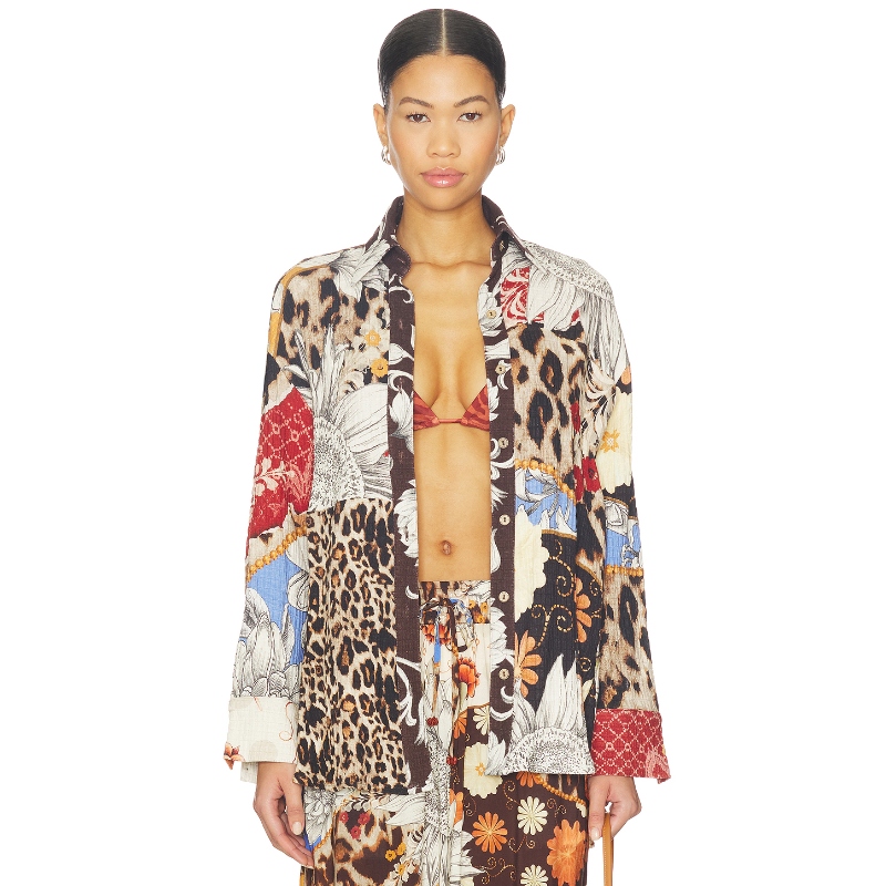 Agua Bendita ANASTASIA 上装 棕色 y2k辣妹风RE美国官网直邮进口