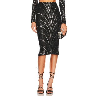 Michael Costello LEONIE 半身裙revolve时尚小众新款