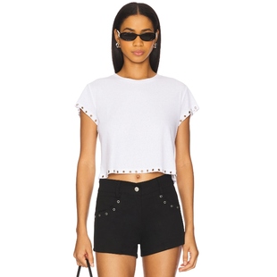 [春季新品]With Jean DENI 上装 白色REVOLVE小众