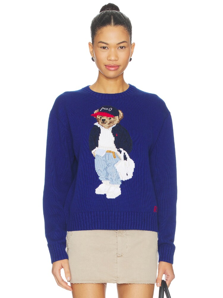 Polo Ralph Lauren 小熊纯棉圆领针织套头毛衣 revolve小众新款
