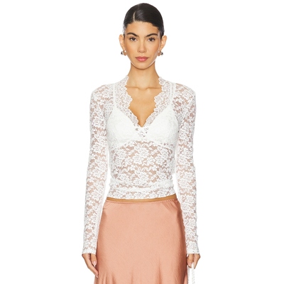 【海外直邮】小果汁儿同款 Free People 蕾丝长袖打底衫REVOLVE