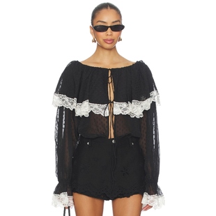 For Love 上装 内搭 Lemons长袖 黑色辣妹风REVOLVE小众新款 冬季