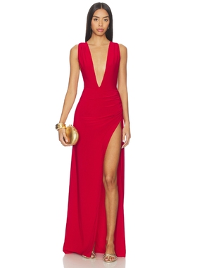 Lovers and Friends ELLA 裙子 revolve小众新款 红色