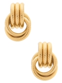 revolve小众新款 Lovers 金属金色 ELSIE 耳饰 and Friends