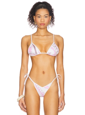 CIN CIN THRILLS 比基尼文胸上装 Ivory,Blush y2k辣妹风REVOLVE