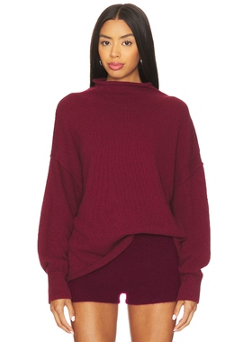 [春节穿搭]Free People TORRES 毛衣 酒红色REVOLVE冬季保暖