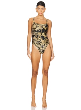 L'AGENCE 一件式泳衣 黑色REVOLVE小众新款