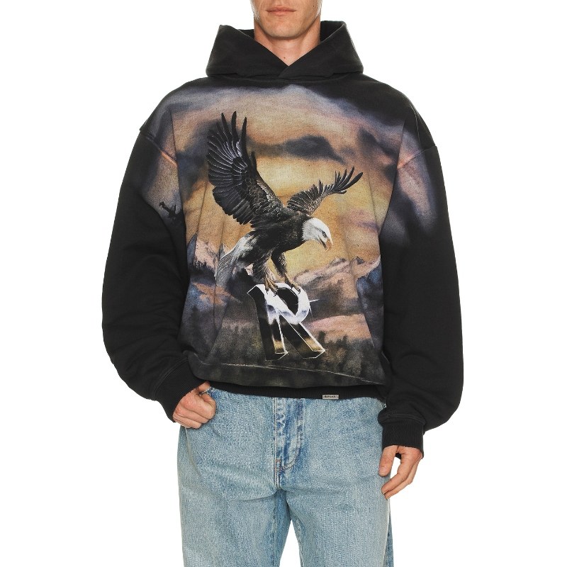 REPRESENT CHROME FLIGHT 连帽衫 黑色小众新款