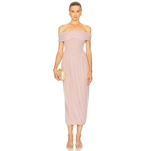 [春季新品]Camila Coelho LEOPOLDINA 裙子 粉色REVOLVE小众