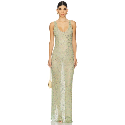 Roberta Einer ROMA 裙子 绿色REVOLVE小众新款