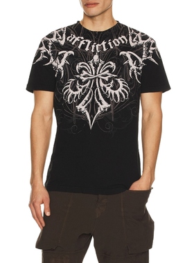Affliction T恤 黑色REVOLVE小众新款